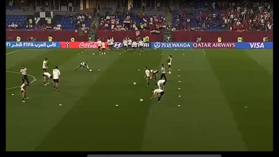 منتخب مصر يجرى عمليات الأحماء استعداداً لـ تونس