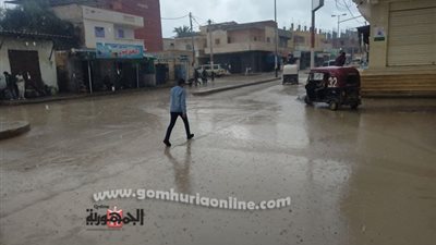 أمطار غزيرة ومتواصلة وبرد شديد علي مدن مطروح