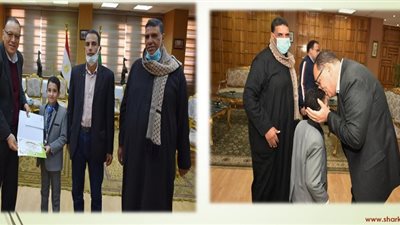 محافظ الشرقية يكرم الطالب المتفوق بالمسابقة العالمية لحفظ القرآن الكريم
