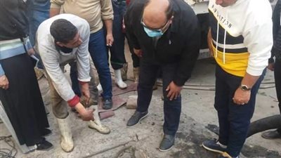 إحلال وتجديد محطات صرف صحي بورسعيد..صور