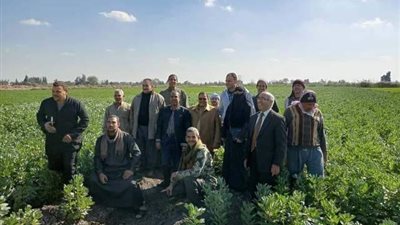 زراعة الشرقية تُنفذ مدرسة حقلية عن محصول الفول البلدي بأبوكبير..صور
