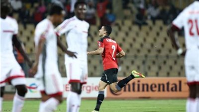 رأسية عبدالمنعم تمنح منتخب مصر الأفضلية أمام السودان فى الشوط الأول