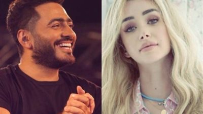 سر جلسات تامر حسنى وسارة وفيق بالشيخ زايد