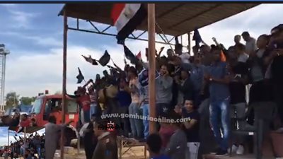 جماهير أسوان تحتفل بعودة فريقها للممتاز
