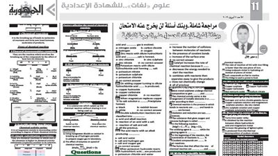 مراجعة شاملة لعلوم لغات للشهادة الاعدادية