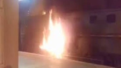 السيطرة على حريق محدود بجرار قطار بمحطة أبوتشت