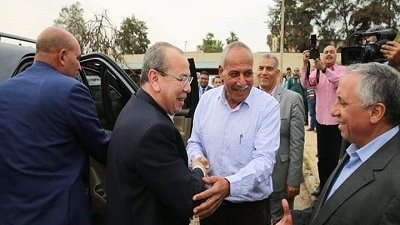 محافظ كفر الشيخ يستقبل وزير الزراعة بمحطة البحوث الزراعية بسخا