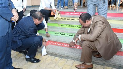 جوالة تربية سوهاج ترفع شعار 
