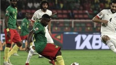 التعادل السلبى ينهى الشوط الأول الإضافى من مباراة مصر والكاميرون