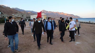 وزير الشباب يتفقد معسكر الرياضة بمدينتي دهب وسانت كاترين بجنوب سيناء