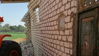 إزالة 5 حالات تعدى على الأراضي الزراعية بقرية الحبيل بالبياضية جنوب الأقصر