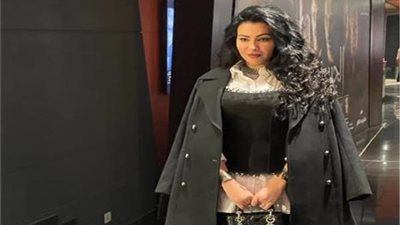 ميريهان حسين فى العرض الخاص لـ معالى ماما بعد تعافيها من كورونا