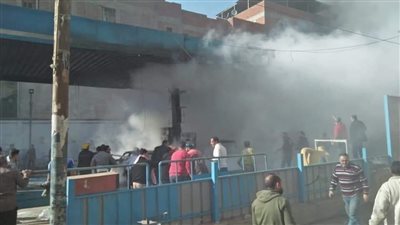 حريق هائل بمحطة وقود في اجا بمحافظة الدقهلية