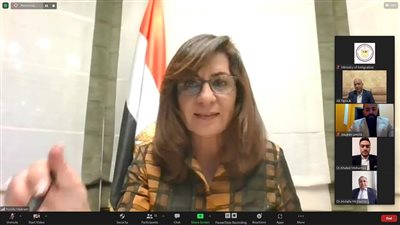 وزيرة الهجرة تتواصل عبر زووم مع مصريين خلال عبورهم للحدود الرومانية