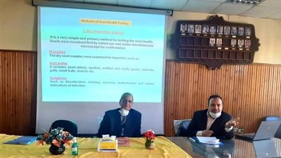 أمراض النباتات يطلق البرنامج التدريبى الأمراض المحمولة بالبذور.. الكشف والتشخيص والمكافحة