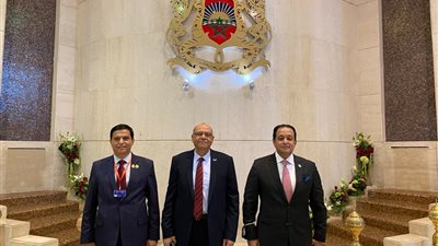 علاء عابد يلتقي السفير ياسر عثمان سفير مصر بالمغرب