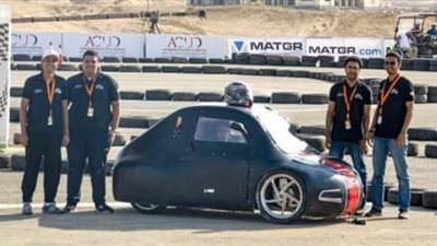 طلاب ٧ كليات هندسية وتكنولوجية في نهائيات رالى السيارات الكهربائية