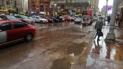 برق ورعد وامطار بالاسكندرية