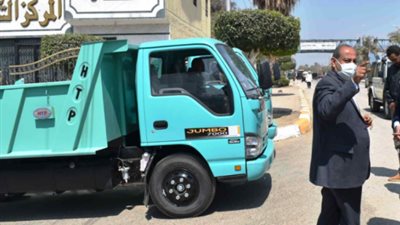 محافظ المنيا : تدعيم منظومة النظافة بمركز مطاى بالمعدات الحديثة