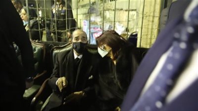 حسن حمدي ومرتضى منصور وفريد الديب وزكريا عزمي في عزاء نقيب المحامين رجائي عطية