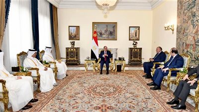 الرئيس السيسى يؤكد لوزير خارجية قطر ارتباط أمن الخليج بالأمن القومى المصرى