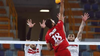 الأهلى يهزم الزمالك بثلاثية نظيفة فى نصف نهائى دورى النخبة للكرة الطائرة