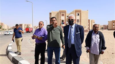 فودة يتفقد ميدان مسجد الروضة واستراحة دار العاملين بطور سيناء