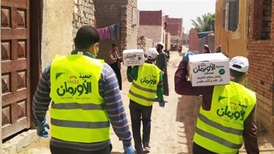 مواصلة الأورمان والتضامن توزيع كراتين المواد الغذائية واللحوم على المستحقين بقرى ومدن الشرقية