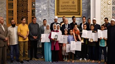 فودة يكرم حفظة القرآن الكريم ضمن احتفالية مديرية الأوقاف بليلة القدر بمسجد السلام بشرم الشيخ