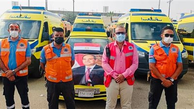 إسعاف السويس ترفع حالة الطوارىء لإستقبال عيد الفطر المبارك