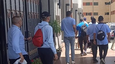 تجربة إخلاء ناجحة للمبنى الرئيسي بمدينة الطلبة بجامعة عين شمس