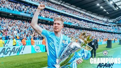 جوائز ذا أثليتك .. دى بروين أفضل لاعب فى الدورى الإنجليزى