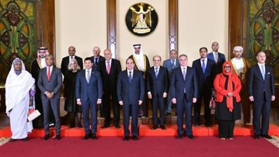 الرئيس السيسي يستقبل وزراء الشباب والرياضة العرب