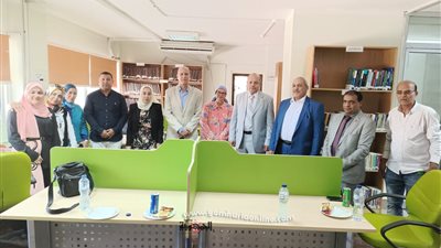 معهد الدراسات والبحوث البيئية بالسادات يفوز بالمركز الثانى في مسابقة أفضل المكتبات بالجامعة