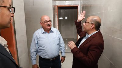 فريق الوكالة الأمريكية للتنمية الدولية يتفقد الأعمال الإنشائية للمعمل المياه المركزي