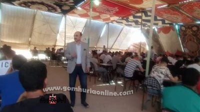 عزب يتابع عملية سير الامتحانات بالتربية الرياضية بالسادات فى يومها الأول