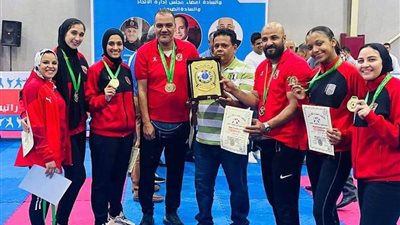 تتويج سيدات كاراتيه الأهلي بلقب الدوري الممتاز