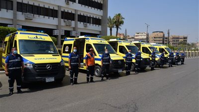 14 سيارة جديدة تنضم لأسطول إسعاف الإسماعيلية ..صور