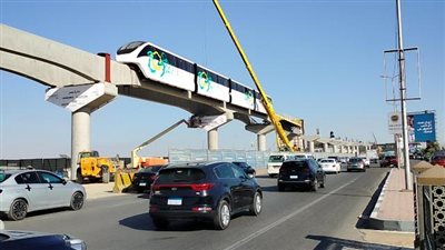 تحويلات مرورية بمحور المشير لتنفيذ مشروع المونوريل