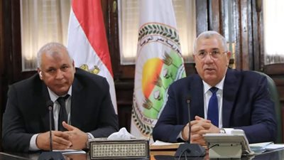 القصير ومحافظ الوادى الجديد يبحثان سبل التوسع فى إنتاج القمح والحرير