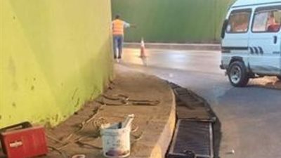 الإسماعيلية تواصل تطوير نفق الثلاثيني وتناشد بالإبلاغ عن السرقات..صور