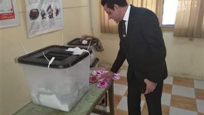 نـائب محــافـظ القـــاهــرة للمنطقــة الجنــوبية يدلي بصــوته فــى الاستفتــاء