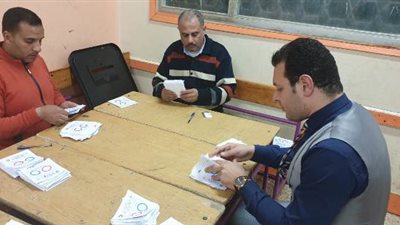 بالصور .. انتهاء الفرز فى قرية النخاس بالشرقية.. وتسليم المحاضر للجنة العامة