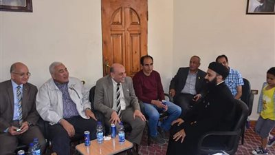 بالصور قيادات جامعة السادات يهنئون الاخوة الاقباط بعيد القيامة المجيد
