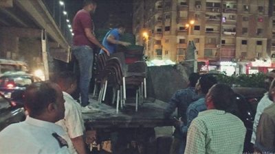 ازالة 4 الاف حاله اشغال بالطرق والشوارع الرئيسية و 115 محضر اشغال بالجيزة