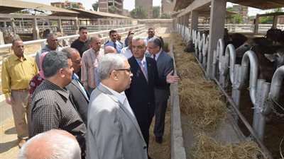 اعادة تشغيل وحدة بحوث طوخ طنبشا للانتاج الحيوانى بجامعة المنوفية