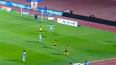 وادى دجلة يتقدم بهدف امام بيراميدز فى الشوط الأول