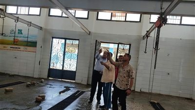 تجهيز المجزر الآلي باهناسيا لاستقبال الأضاحي