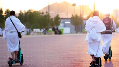 15دقيقة بدلًا من ساعة .. السكوتر الكهربائي خدمة تنقل جديدة للحجاج