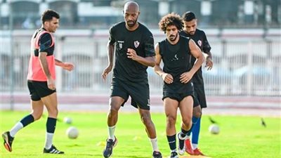 تدريبات بدنية خاصة للاعبى الزمالك المشاركين فى مباراة المقاولون